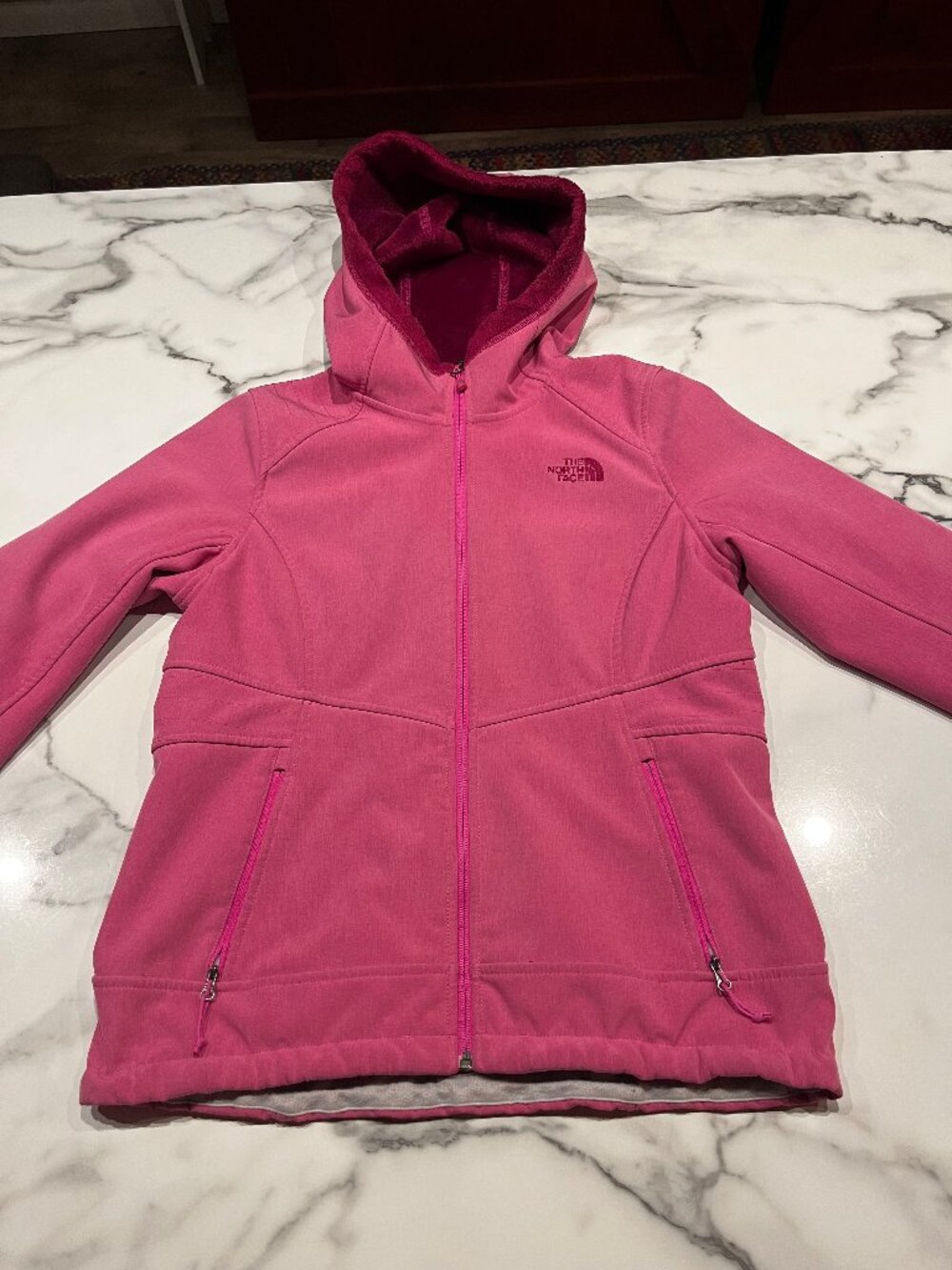 The North Face Women's Perseus Windwall Hooded Softshell Jacket Pink Medium